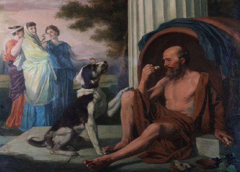 unknow artist Oil painting of Diogenes by Pugons oil painting image